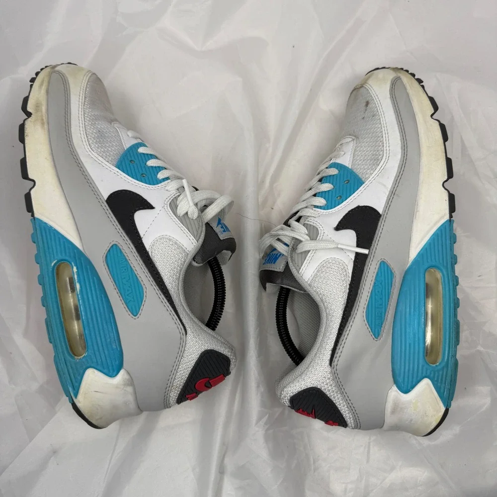 Nike Air Max 90 Evolution of Icons EOI White Blue Red CV8839-100 Mens 10.5